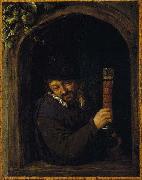 Adriaen van ostade Peasant at a Window Spain oil painting artist